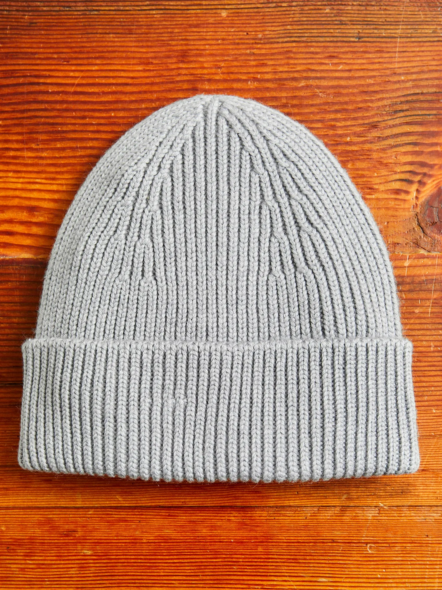 Merino Wool Watch Cap Beanie in Grey