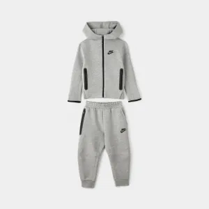 Nike Sportswear Child Boys' Tech Fleece Full Zip Hoodie Set / Dark Grey Heather