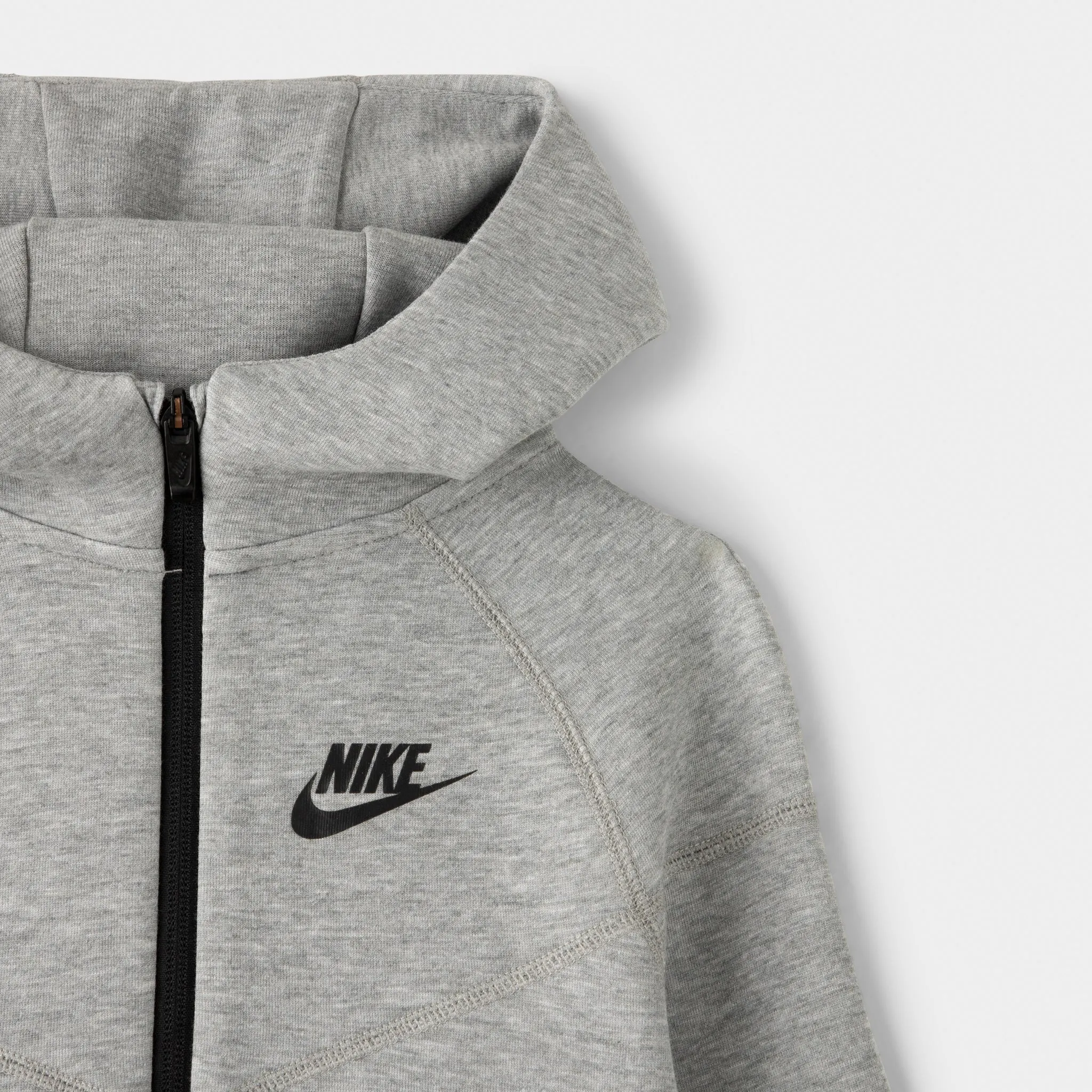 Nike Sportswear Child Boys' Tech Fleece Full Zip Hoodie Set / Dark Grey Heather