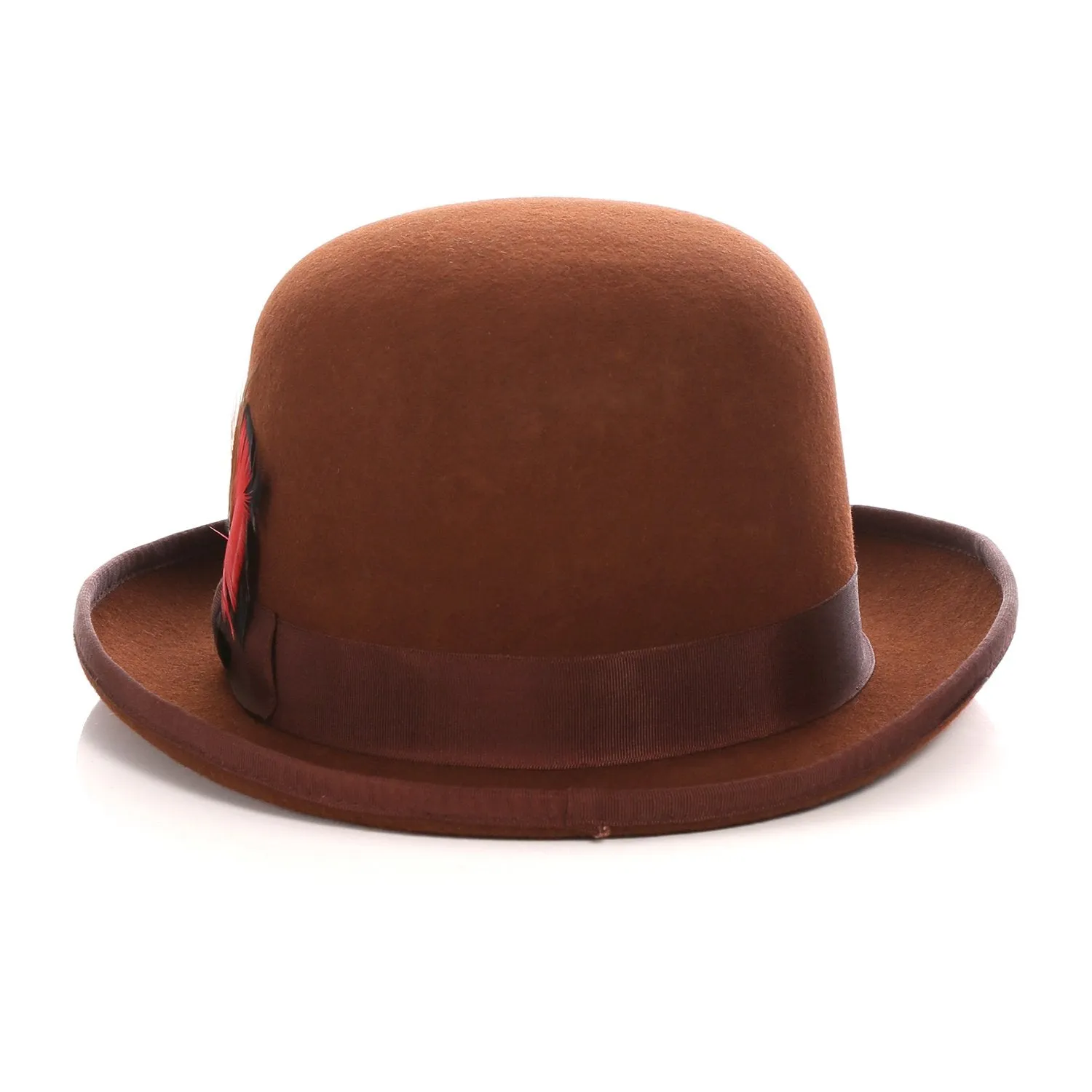 Premium Wool Derby Hat - Brown