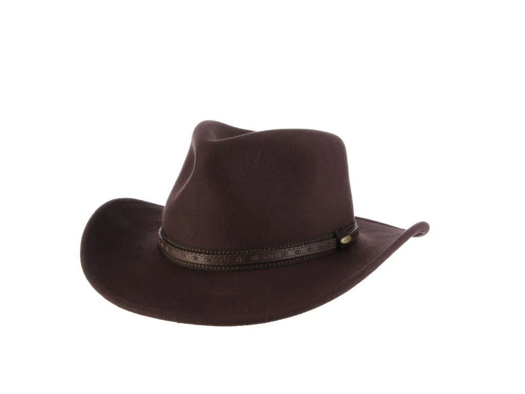 Scala San Antonio Crushable Wool Felt Outback Hat