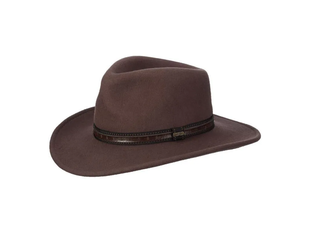 Scala San Antonio Crushable Wool Felt Outback Hat