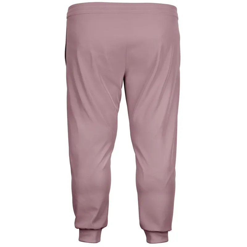 Shaded Pale Pastel Pink Brown Joggers | Unisex | with PLUS sizes | C0M30Y8K30