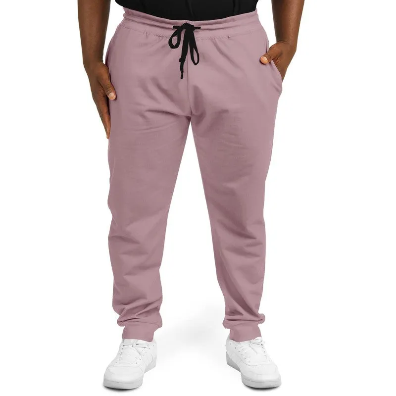 Shaded Pale Pastel Pink Brown Joggers | Unisex | with PLUS sizes | C0M30Y8K30