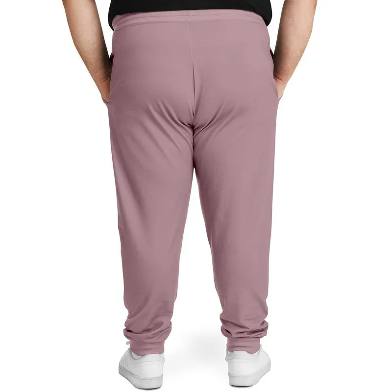 Shaded Pale Pastel Pink Brown Joggers | Unisex | with PLUS sizes | C0M30Y8K30