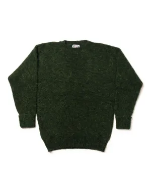 SHAGGY DOG SWEATER DARK GREEN - CLASSIC FIT