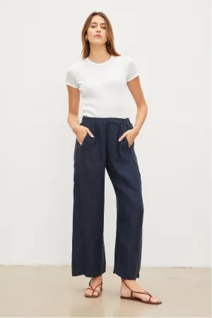 Velvet by Graham & Spencer Lola Pull On Linen Pants | Copen