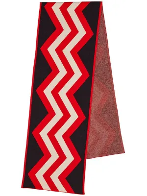 Vertical Zigzag Scarf Poppy