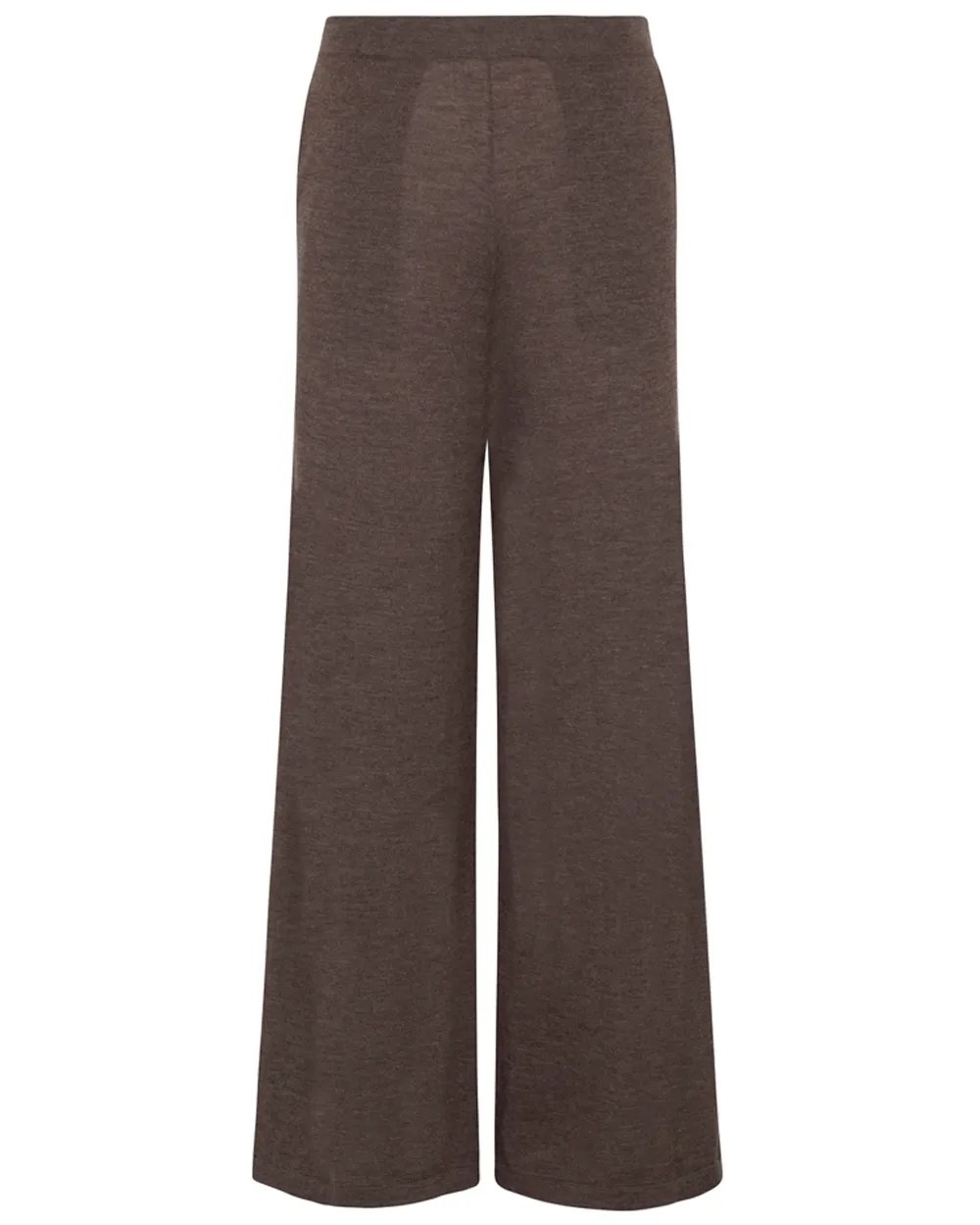 Wide Leg Pant in Heather Brown