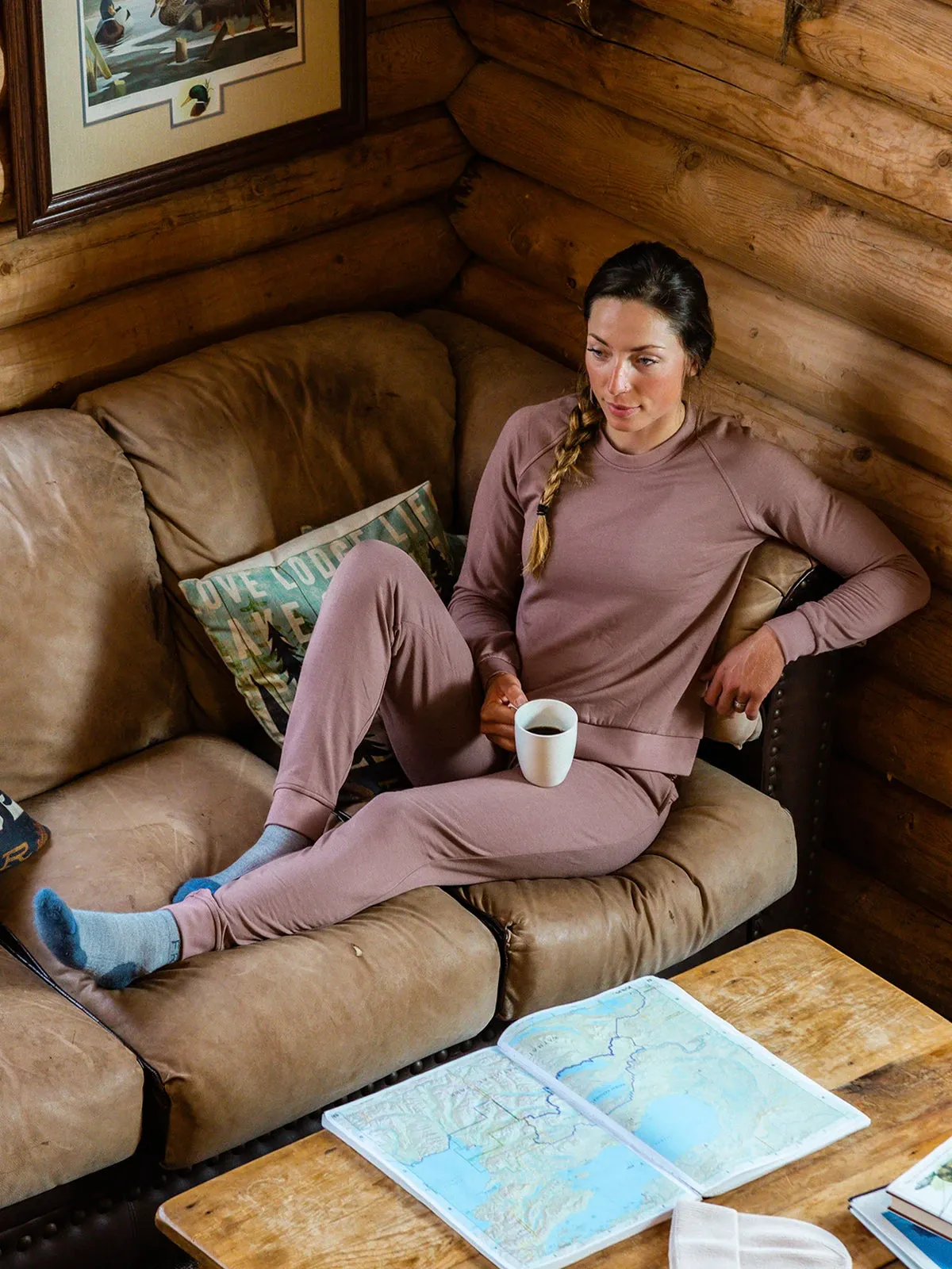 Women's Bamboo Lightweight Fleece Jogger - Fatigue