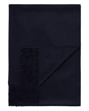 Women's Woven Cashmere Shawl Navy Blue