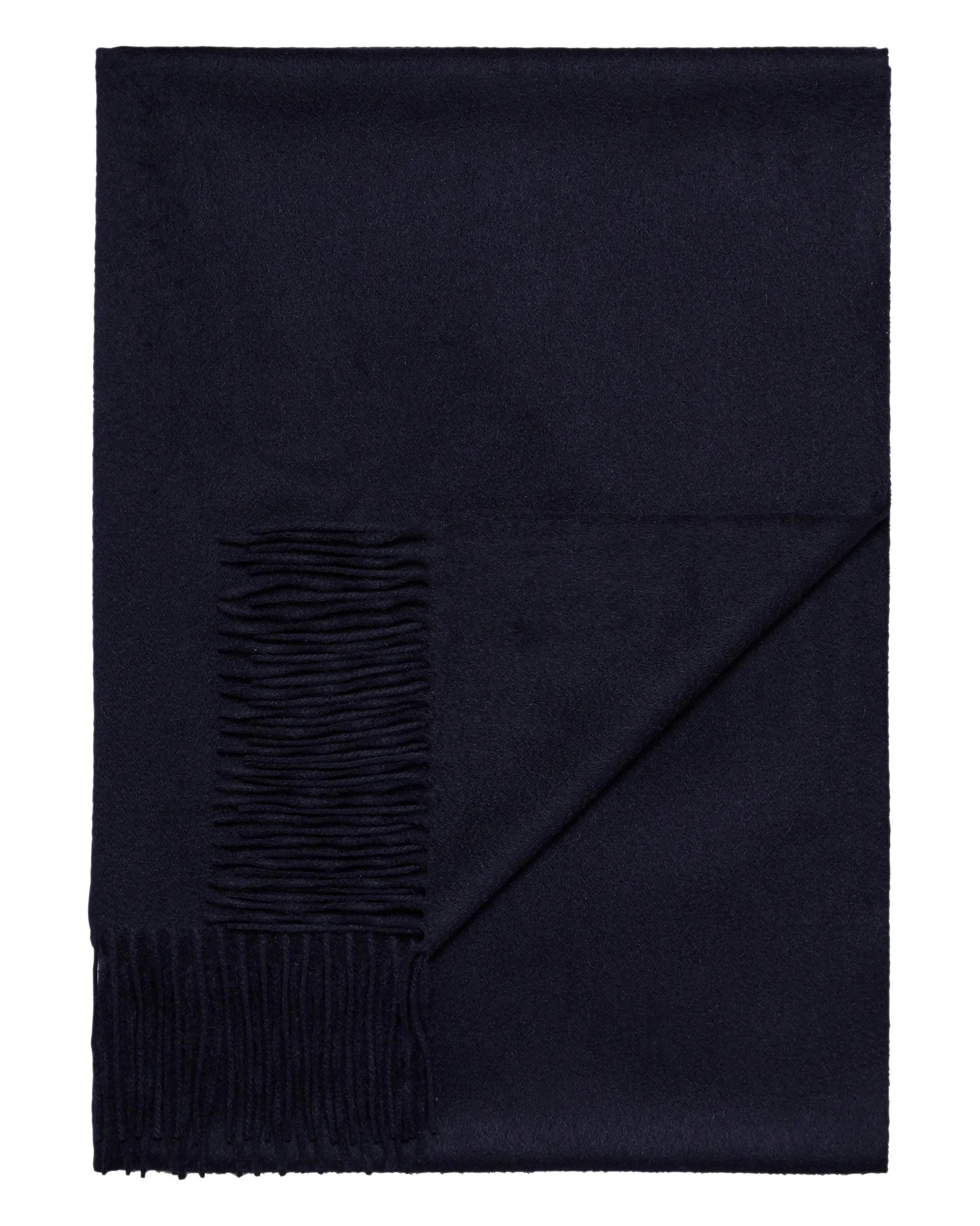 Women's Woven Cashmere Shawl Navy Blue