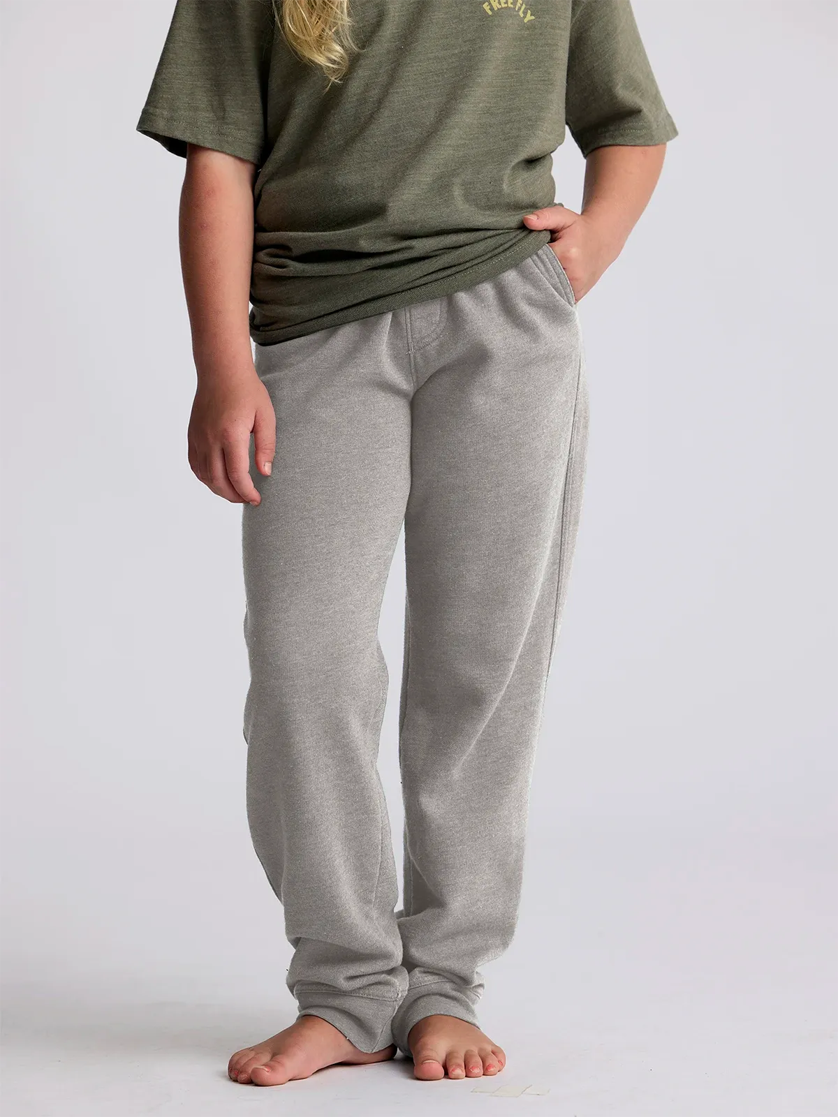 Youth Fleece Jogger - Light Heather Grey